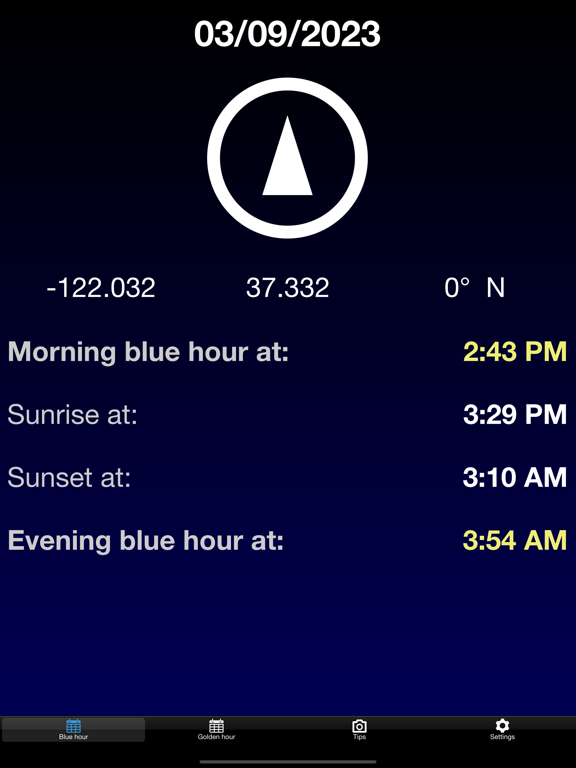BlauTime : Blauw en gouden uur iPad app afbeelding 2