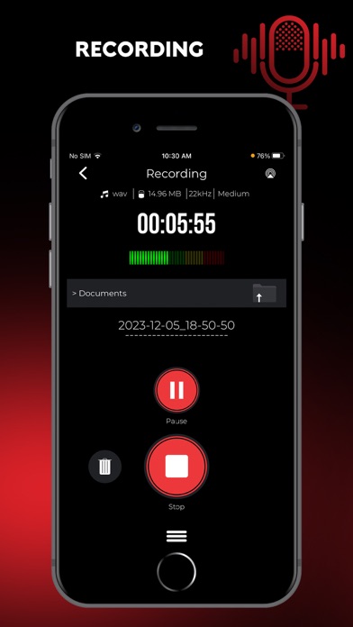Audio Recorder Pro and Editor Screenshot