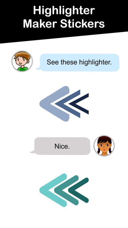 Highlighter Marker Stickers