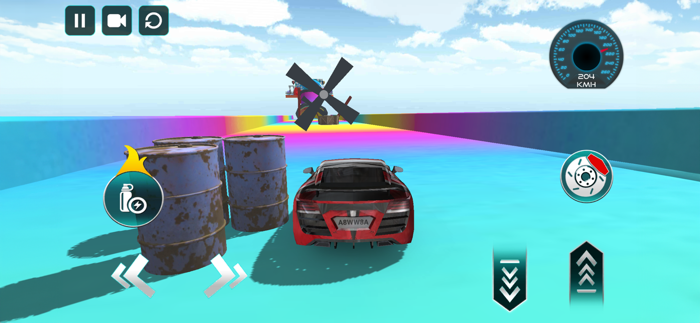 3D Race Compilation Car Stunt