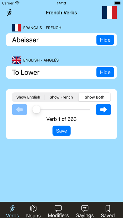 French Vocab! Screenshot