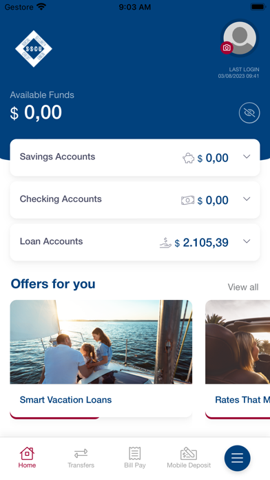 SSCU Mobile Banking Screenshot
