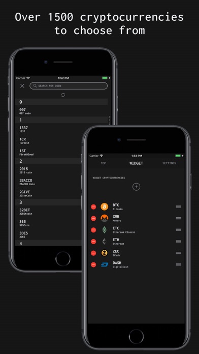 Cryptocurrency Exchange Rates Screenshot