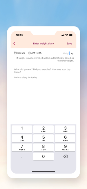 ‎Yurit Diet Diary Screenshot