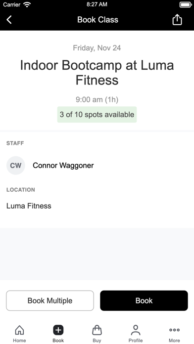 Luma Fitness Screenshot