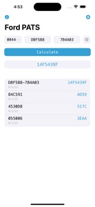 Ford PATS Incode Calculator screenshot #5 for iPhone