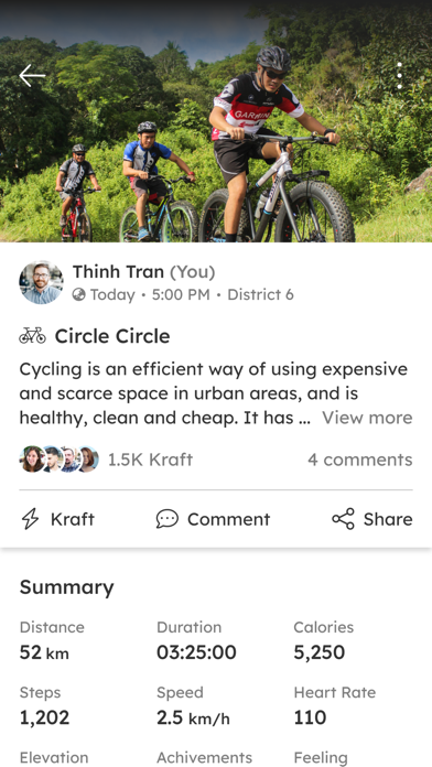 aktiv: Activity Tracking Screenshot