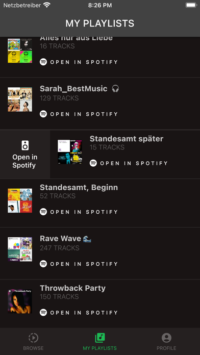 Remembered Tracks for Spotify Screenshot