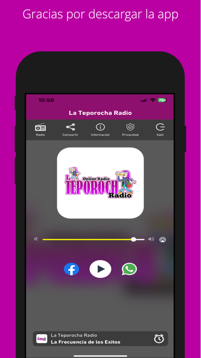 La Teporocha Radio iPhone screenshot 1 - Entertainment app