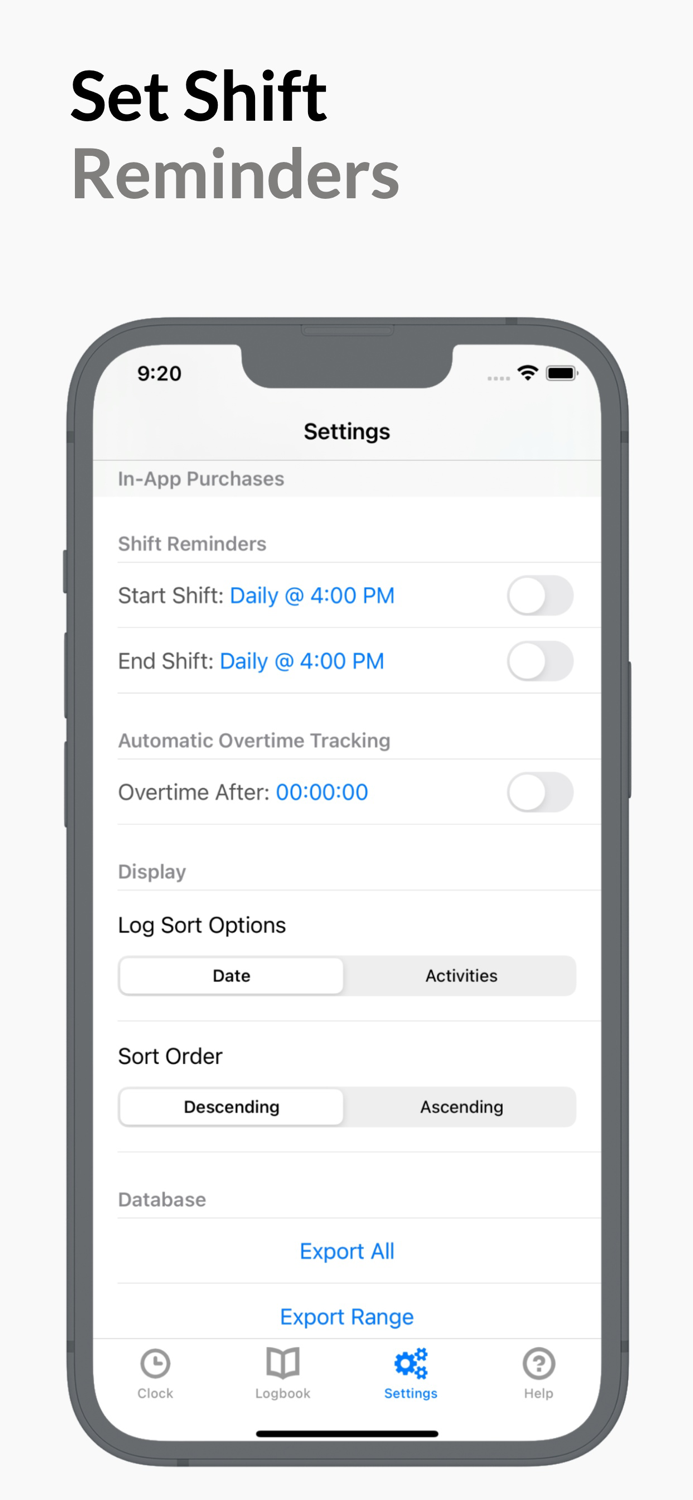 Timesheet and Activity Log