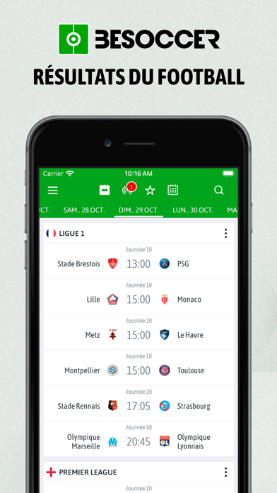 Screenshot #1 pour BeSoccer - Résultats en direct
