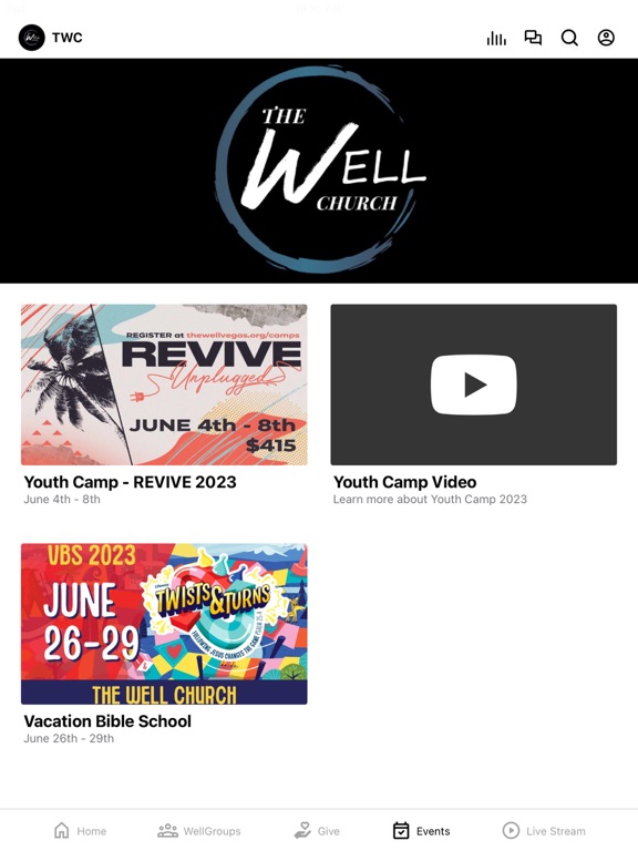 The Well Church - Henderson iPad screenshot 3 - Education app