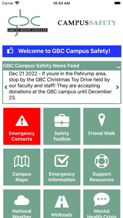 Campus Safety - GBCNV Screenshot