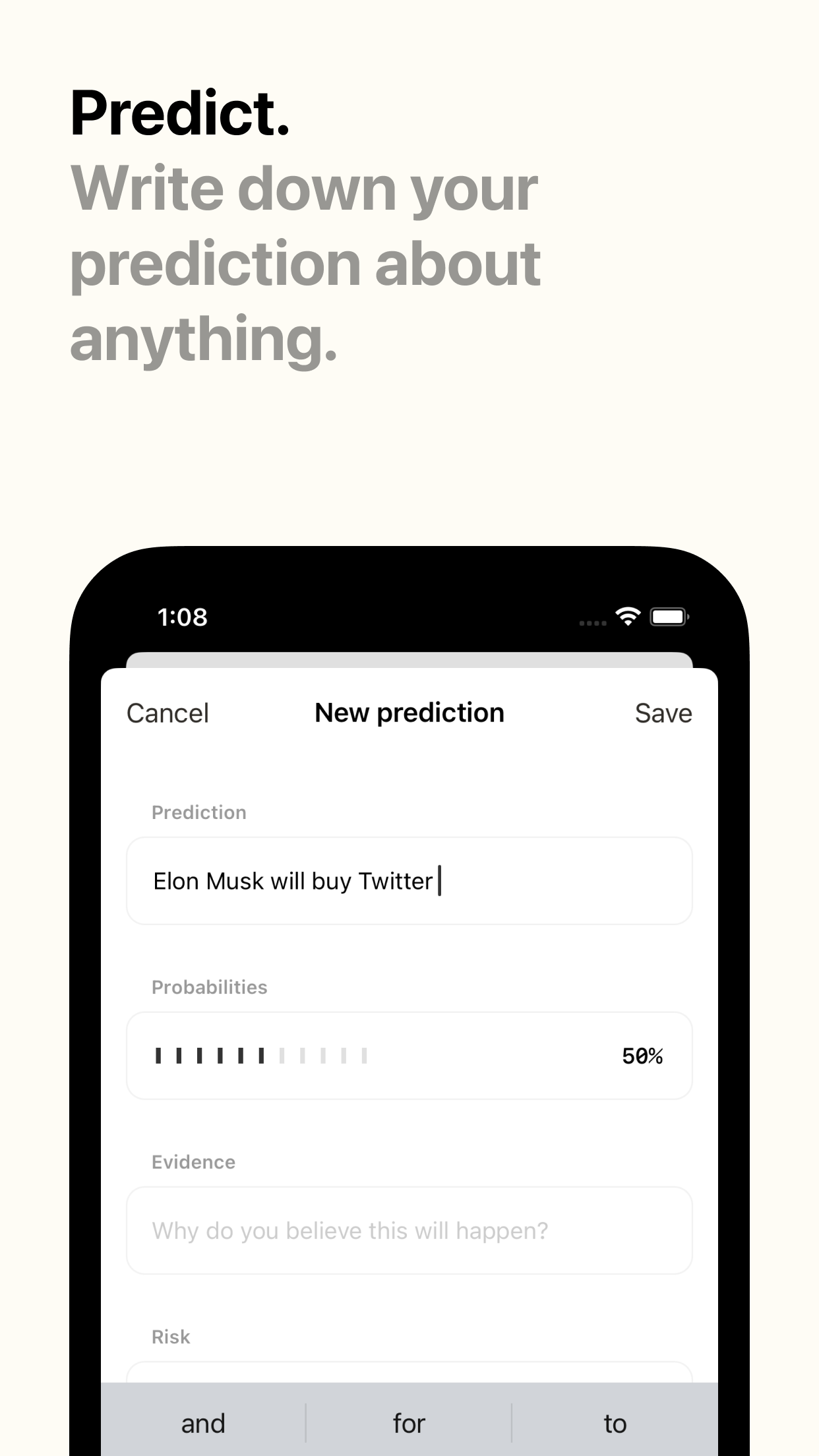 Foresee: Predictions Tracker