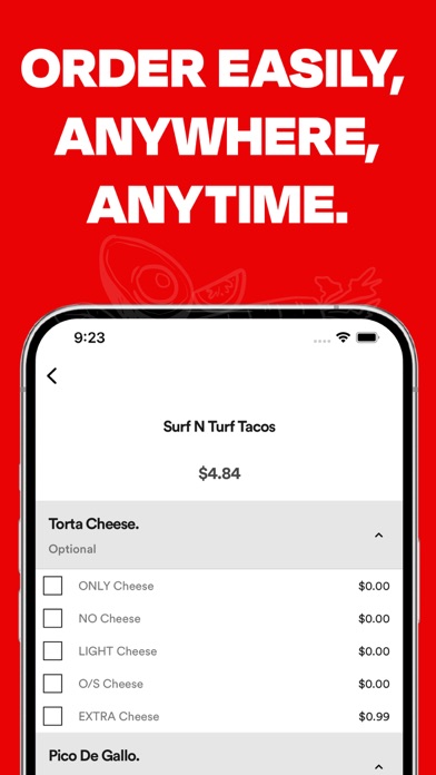 The Taco Spot Ordering Screenshot