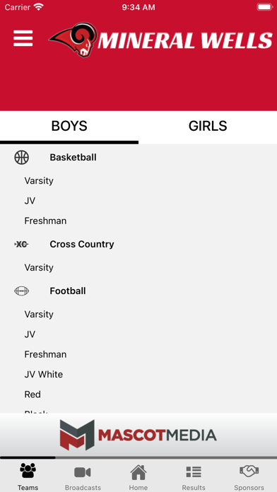 Mineral Wells Athletics Screenshot