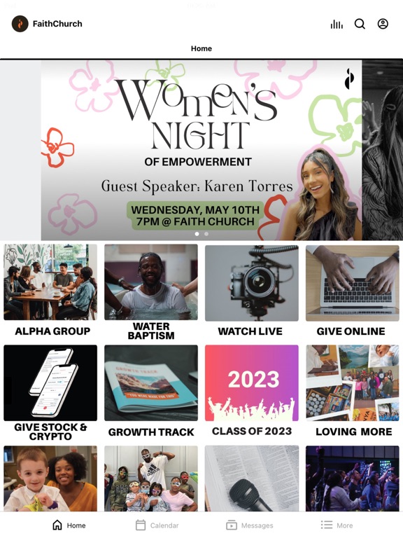 Faith Church - ROC iPad screenshot 1 - Lifestyle app