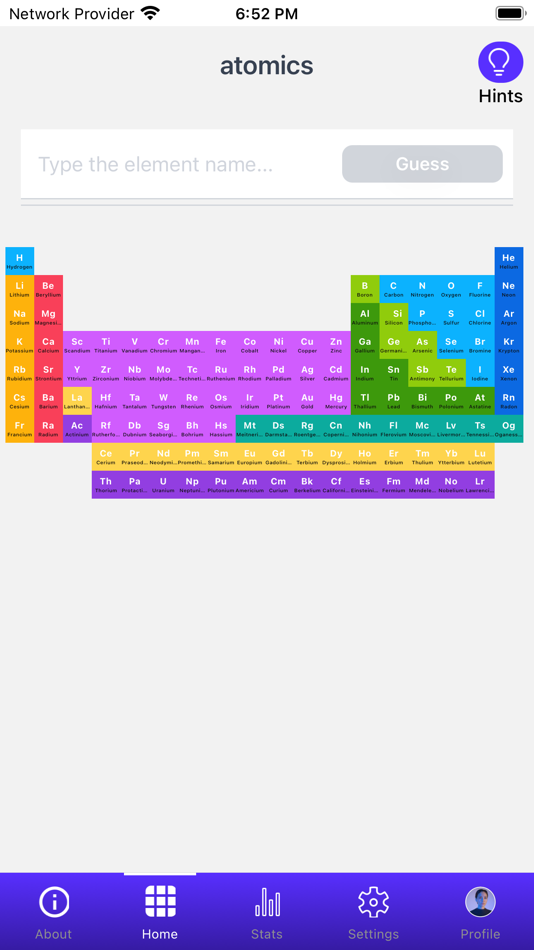 #3. Periodic Table Game | Atomics (iOS) Podle: Articuno Coding