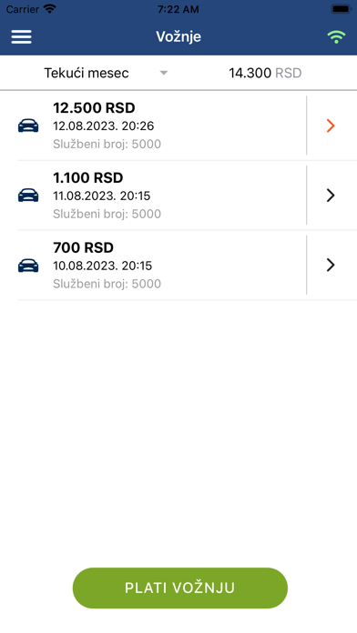 Lux Taxi - Vaučeri Screenshot