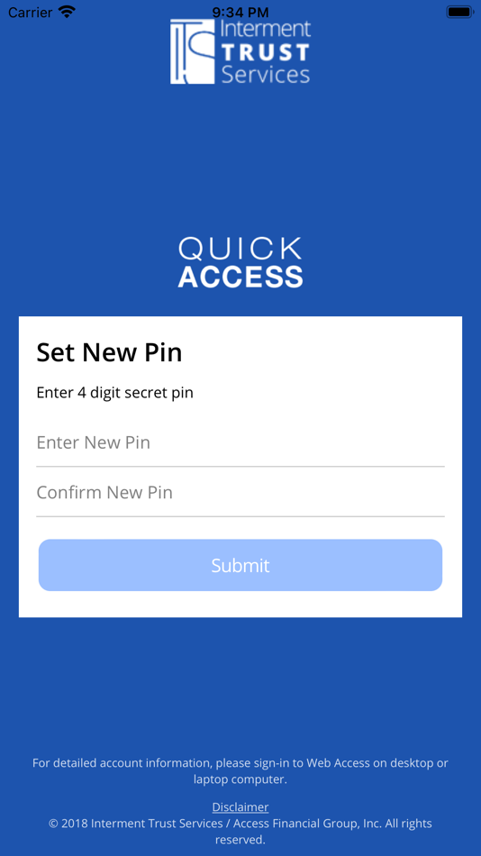 #4. Quick Access from ITS (iOS) By: Access Financial Group, Inc.