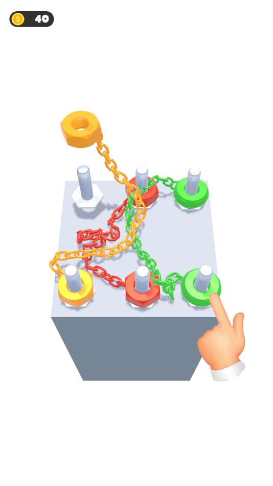 #1. Twisted Chains 3D - Color Nuts (iOS) 由: Trang Ngoc