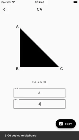 Game screenshot Triangle Calculator Pythagoras hack