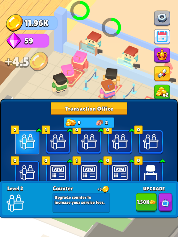 Bank Empire Idle 3D iPad screenshot 4 - Games app