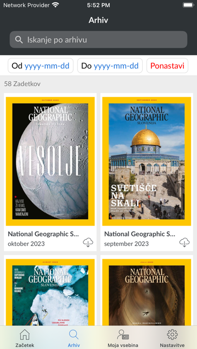 National Geographic Slovenija Screenshot