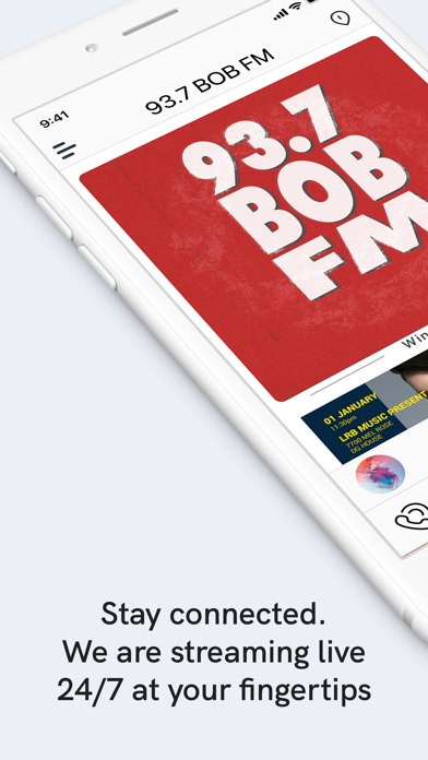 93.7 BOB FM Screenshot