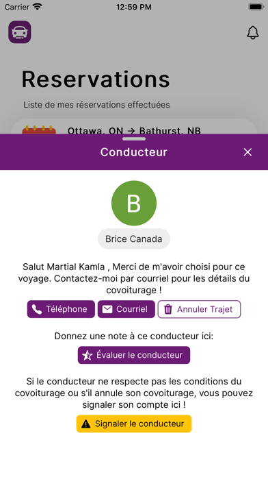 Driv Covoiturage Screenshot