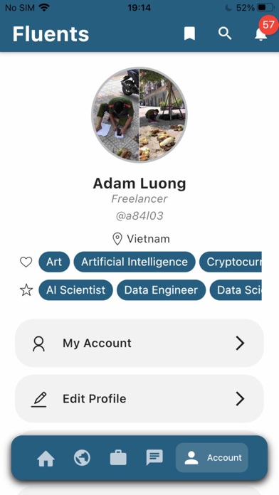 Fluents - Freelancers Network Screenshot