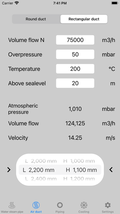 Pipe Calculator Screenshot