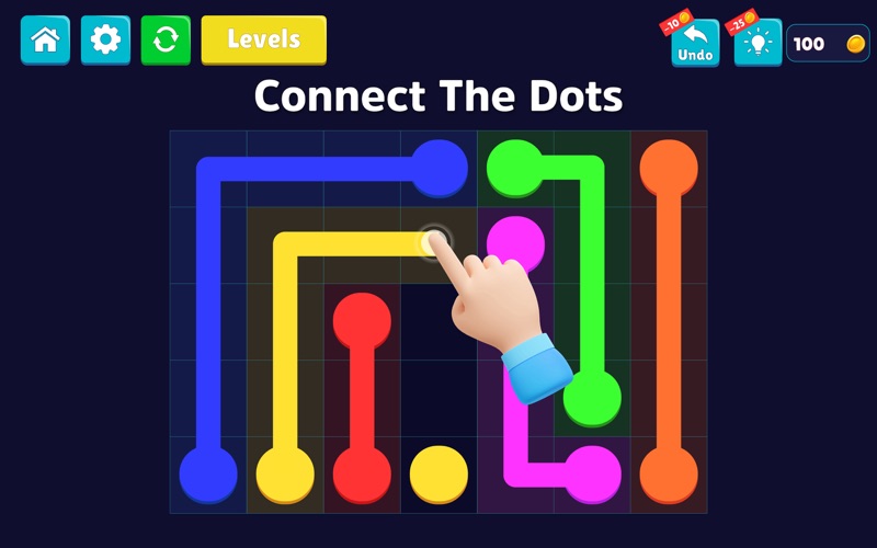 How to cancel & delete draw line & connect the dots 2