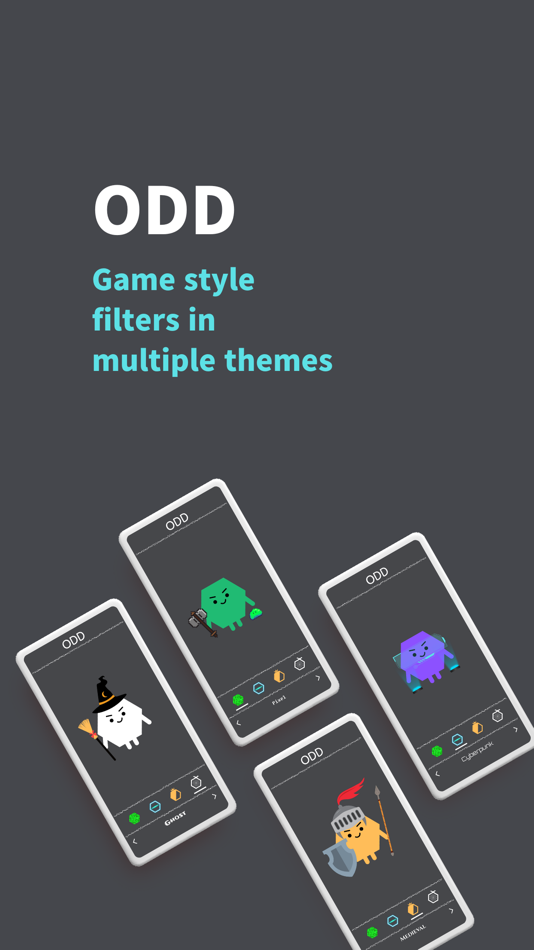 #1. ODD: Game-Style Photo Filters (iOS) Bởi: jimin choi