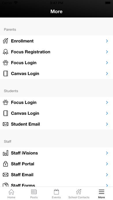 Northern Bedford CSD Screenshot