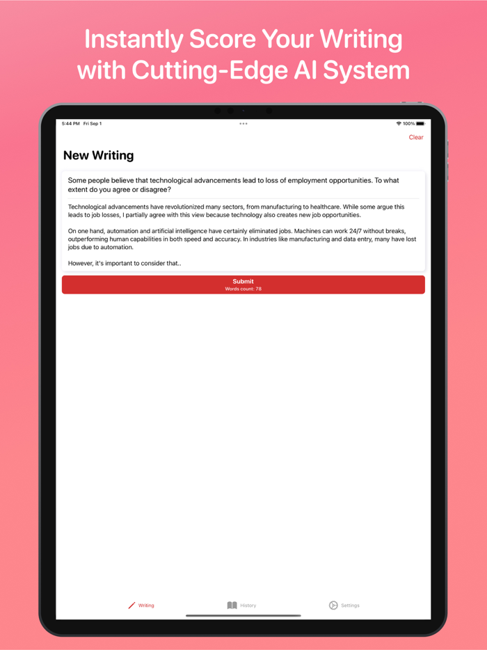 IELTS Practice App Writing