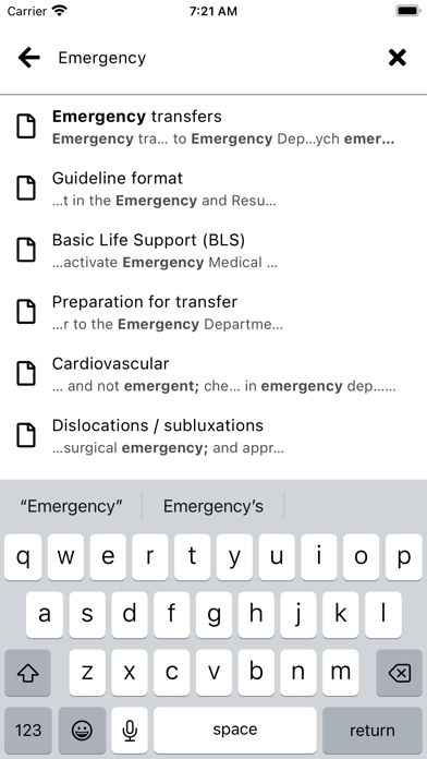Urgent Care Medicine Screenshot