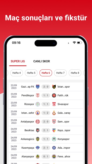 Super League Live Score Screenshot