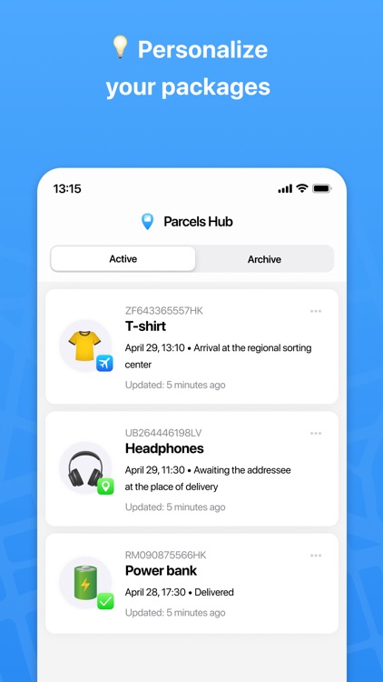 Package tracker: Parcels Hub screenshot-6
