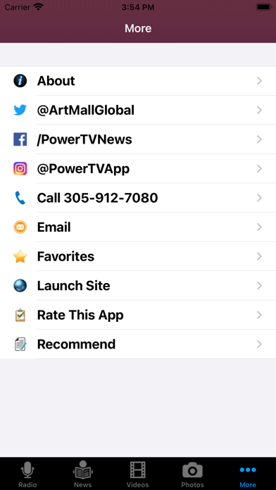 Power TV App Screenshot