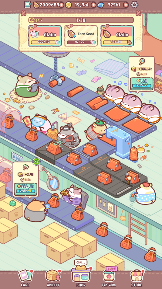 #1. Hamster Bag Factory : Tycoon (iOS) 来自: NADDIC GAMES Co Ltd.
