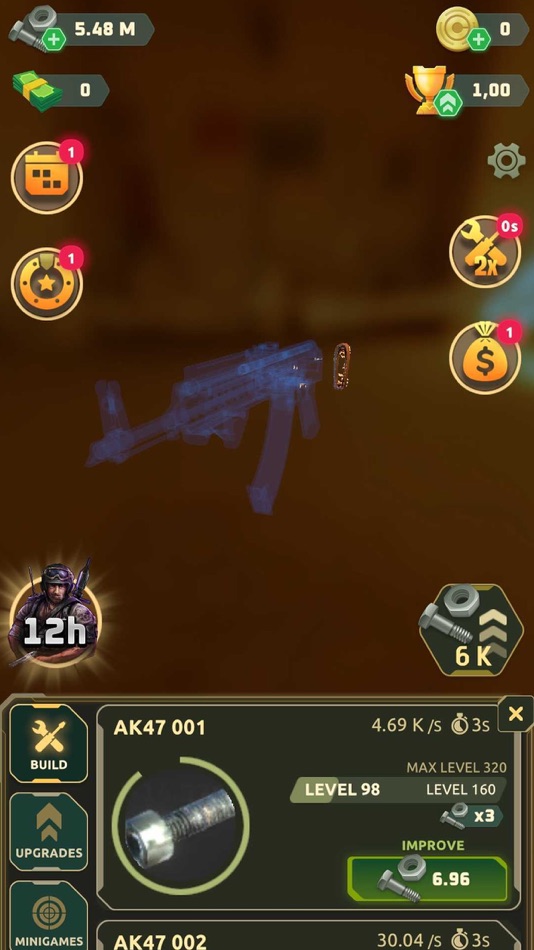 #8. Idle Guns: Weapons & Zombies (iOS) 来自: By Aliens L.L.C - F.Z