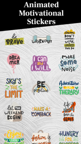Animated MOTIVATIONAL Stickers screenshot