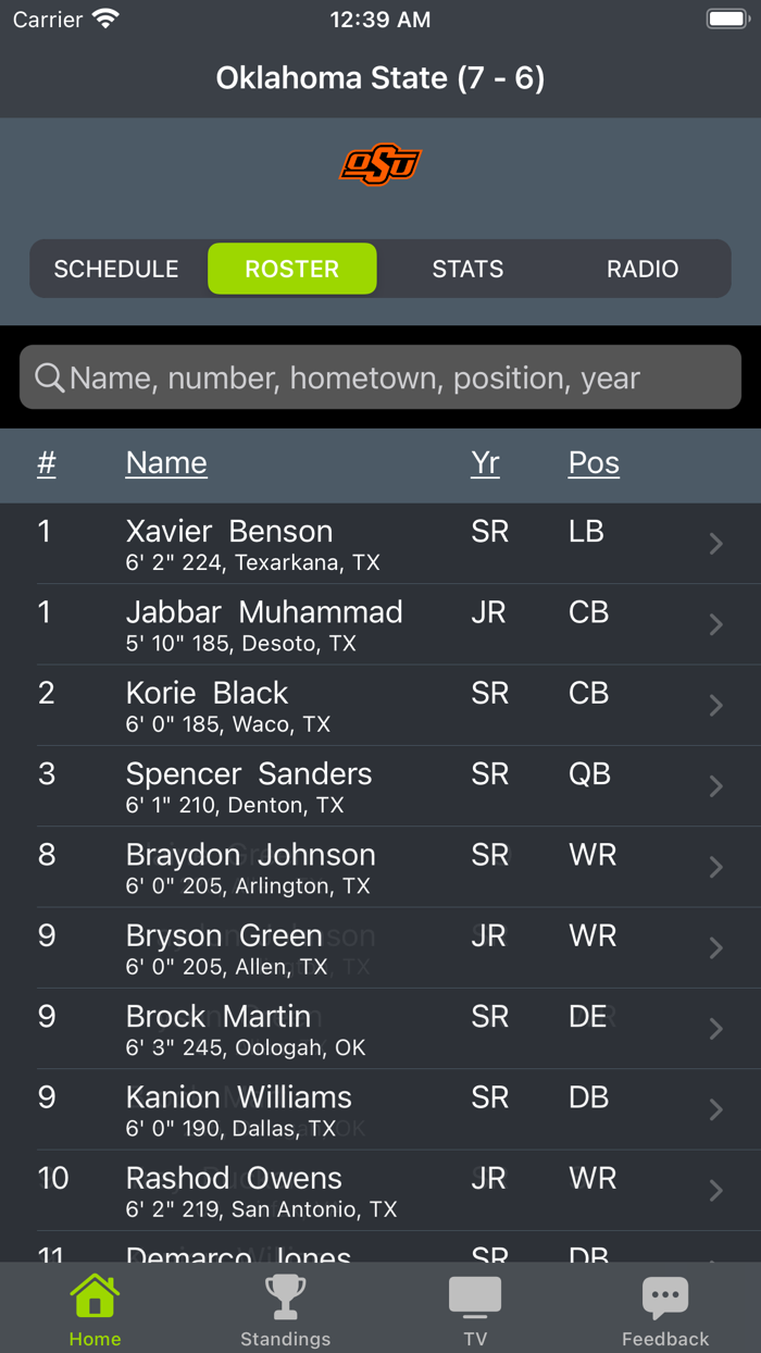 Oklahoma State Football