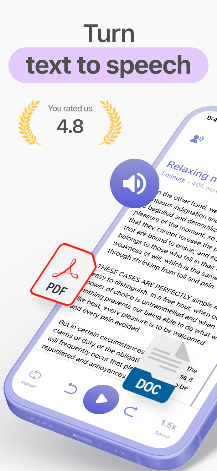 Synthy Text To Speech Reader