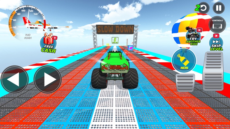 Monster Truck Stunt Race Games