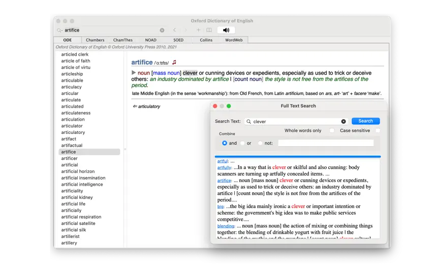 Screenshot von Oxford Dictionary Of English auf dem iPhone 4