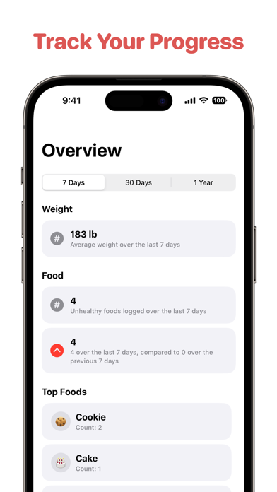 Weight Loss Tracker: HealthBot Screenshot