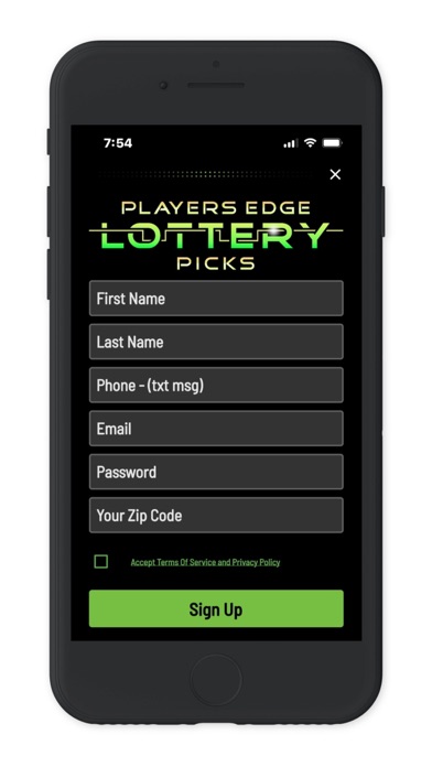 Players Edge Lottery Picks Screenshot