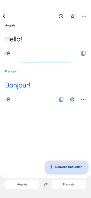 ‎Google Traduction Capture d'écran